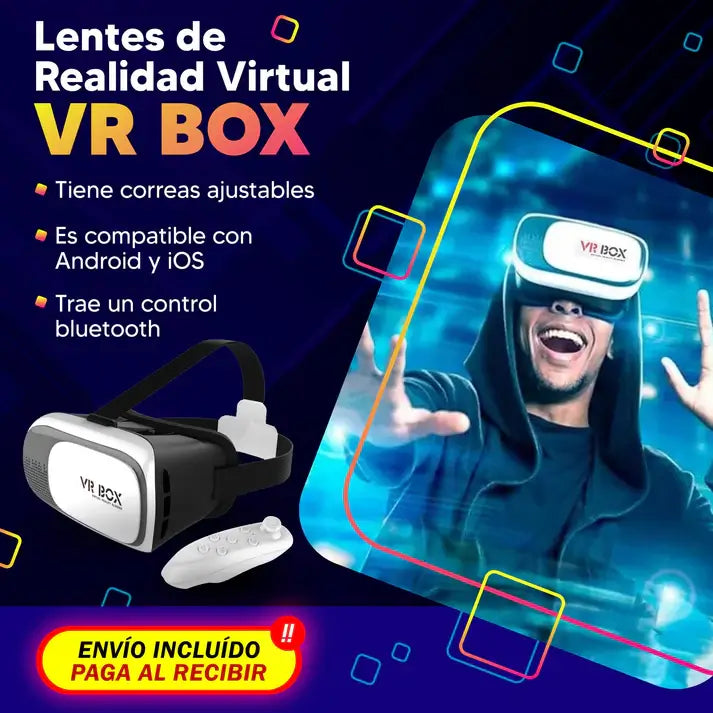 Kit - Gafas Vr Realidad Virtual + Control